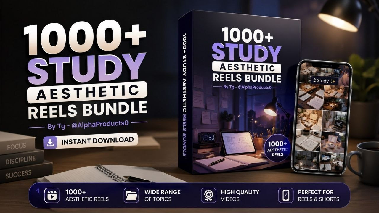 Study 1000+ Aesthetic Reels Bundle