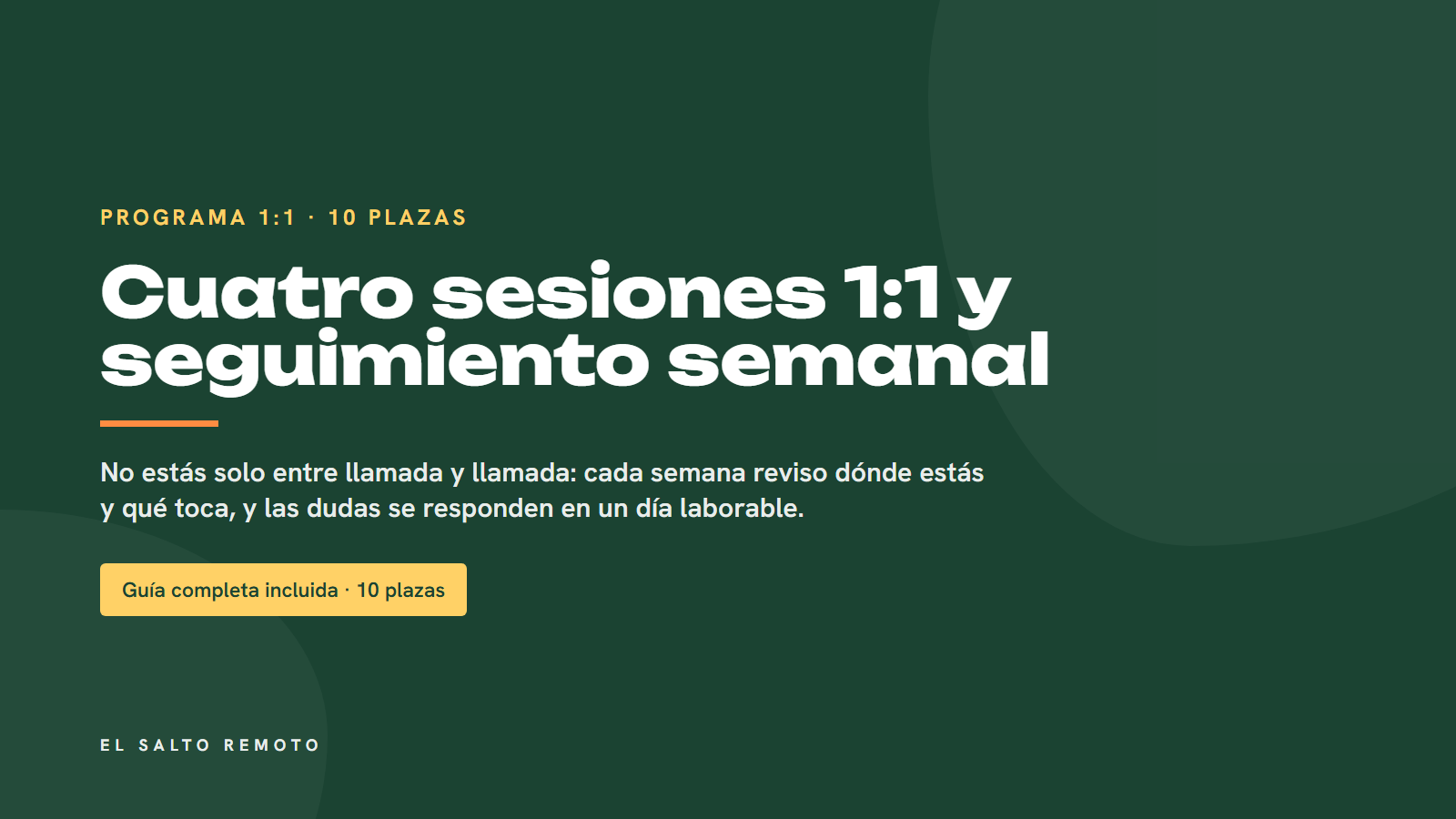 El Salto Remoto: El Programa