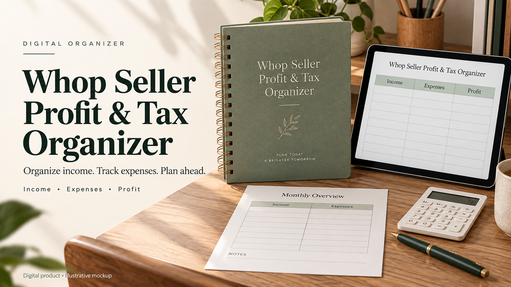 Whop Seller Profit & Tax Organizer