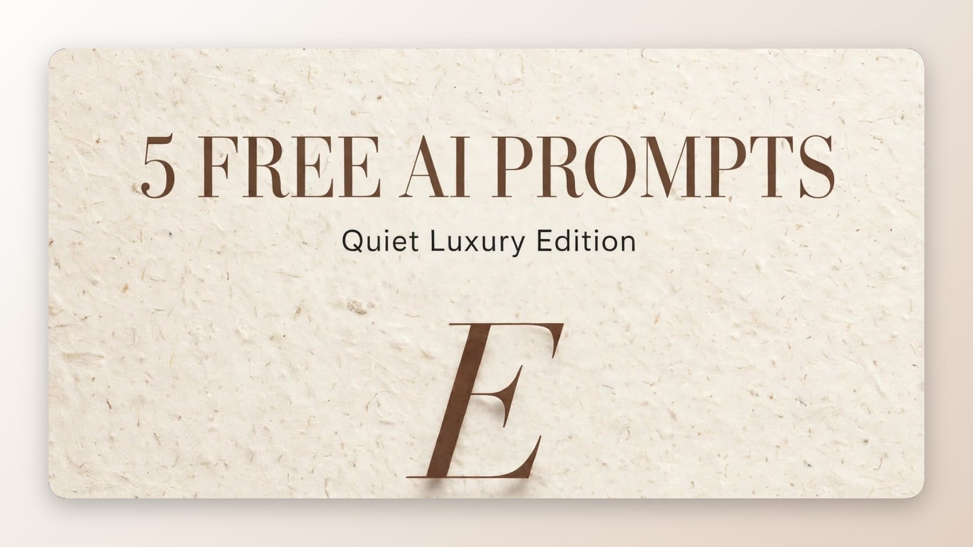 5 Free AI Prompts