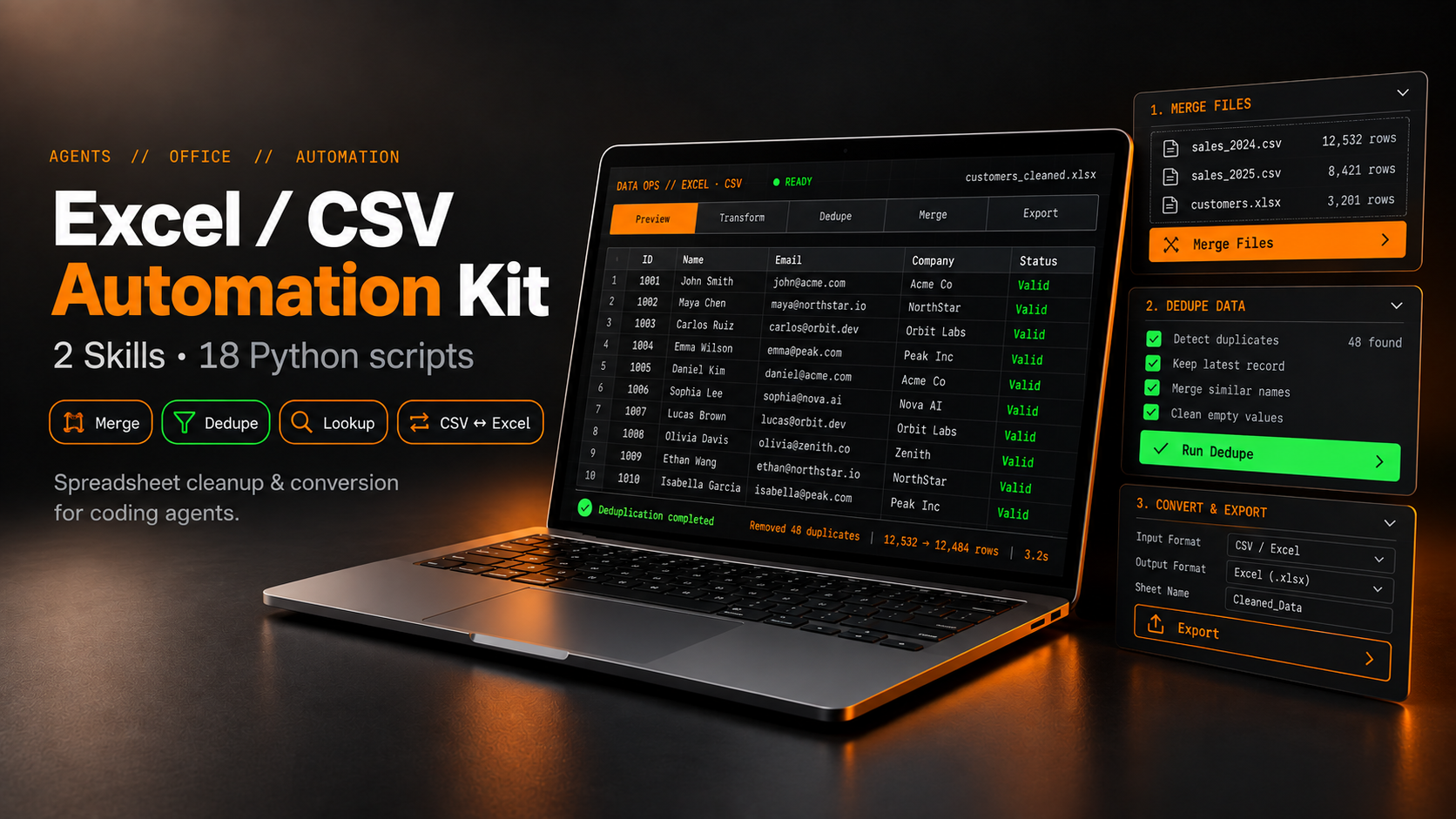 Excel / CSV Automation Kit