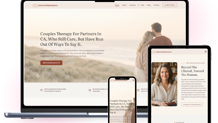 Done-for-You Therapy Website Template: KRISTINA Template