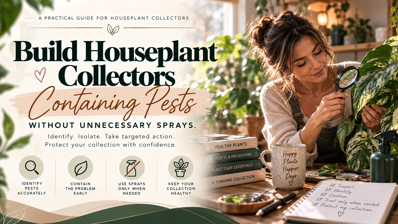 Houseplant Collectors Containing Pests Without Unnecessary Sprays