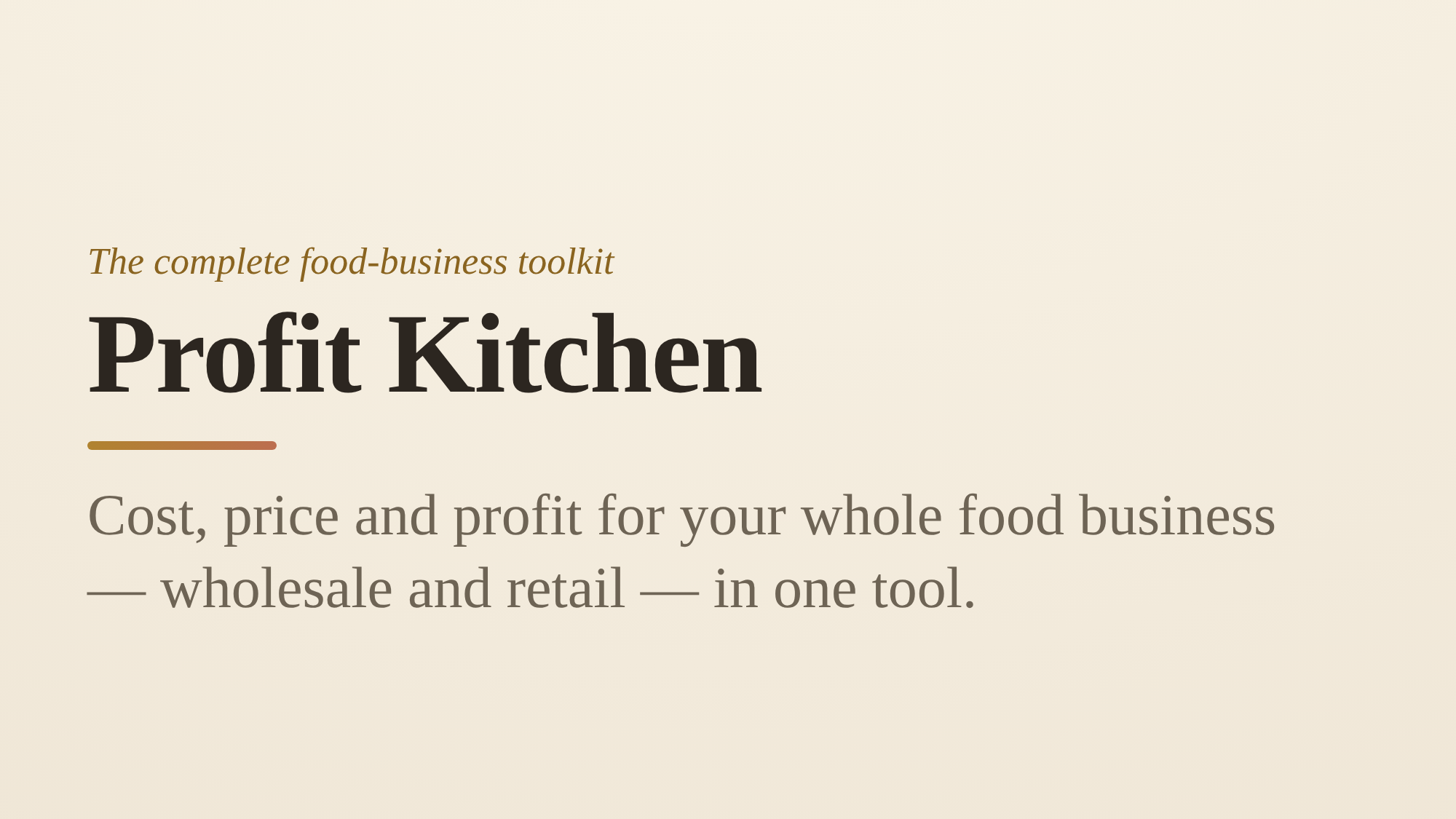 Profit Kitchen