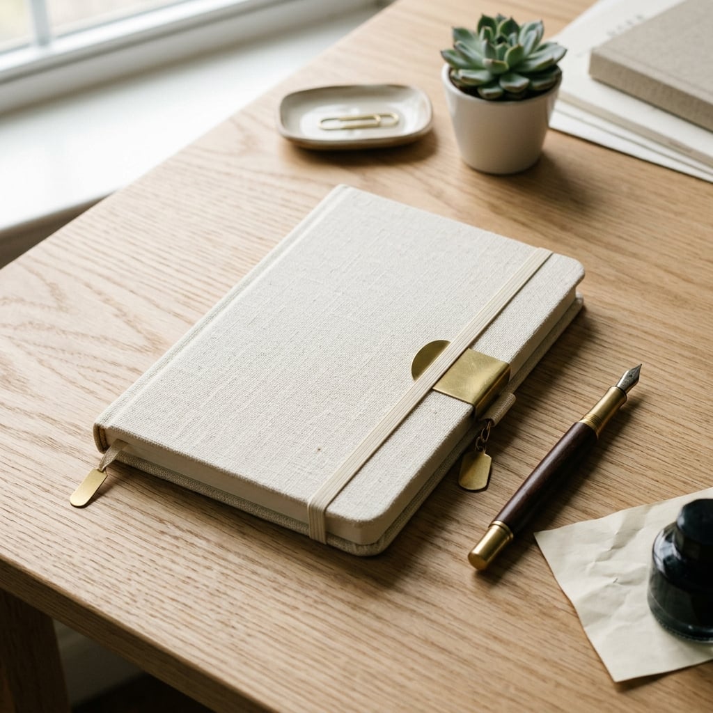 Linen Bound Notebook