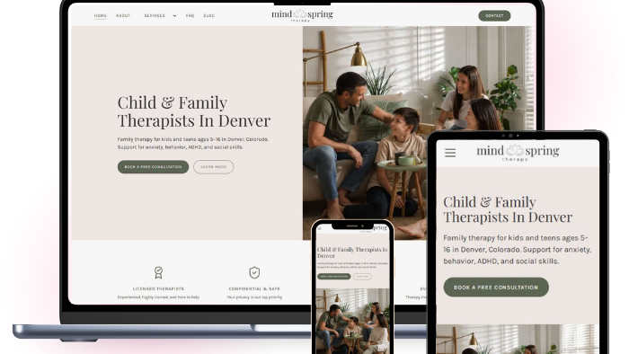 Done-for-You Therapy Website Template: CHERRY Template
