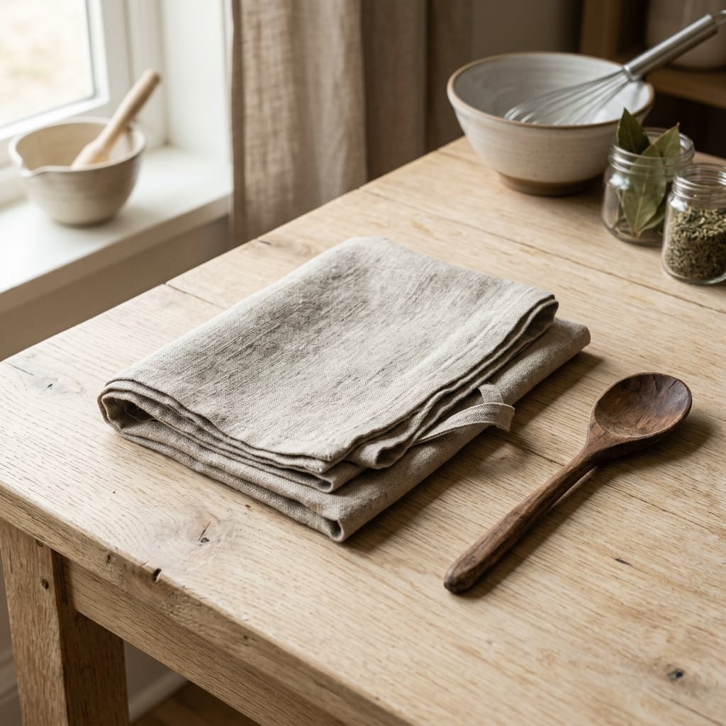 Natural Linen Apron