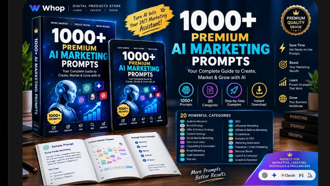 1000+ Premium AI Marketing Prompts