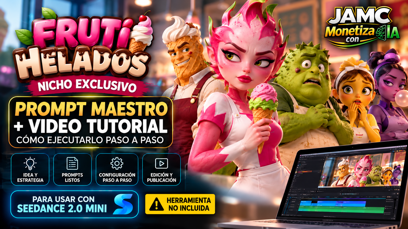 FRUTI HELADOS — Nicho Exclusivo IA | Prompt Maestro + Video Tutorial