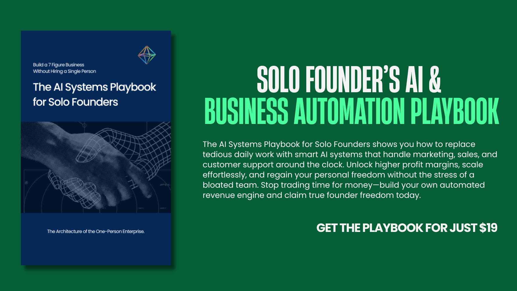 The AI Systems Playbook for Solo Founders