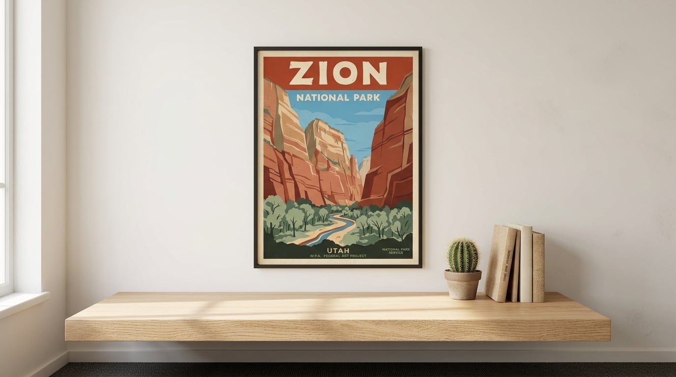 Zion Vintage Print