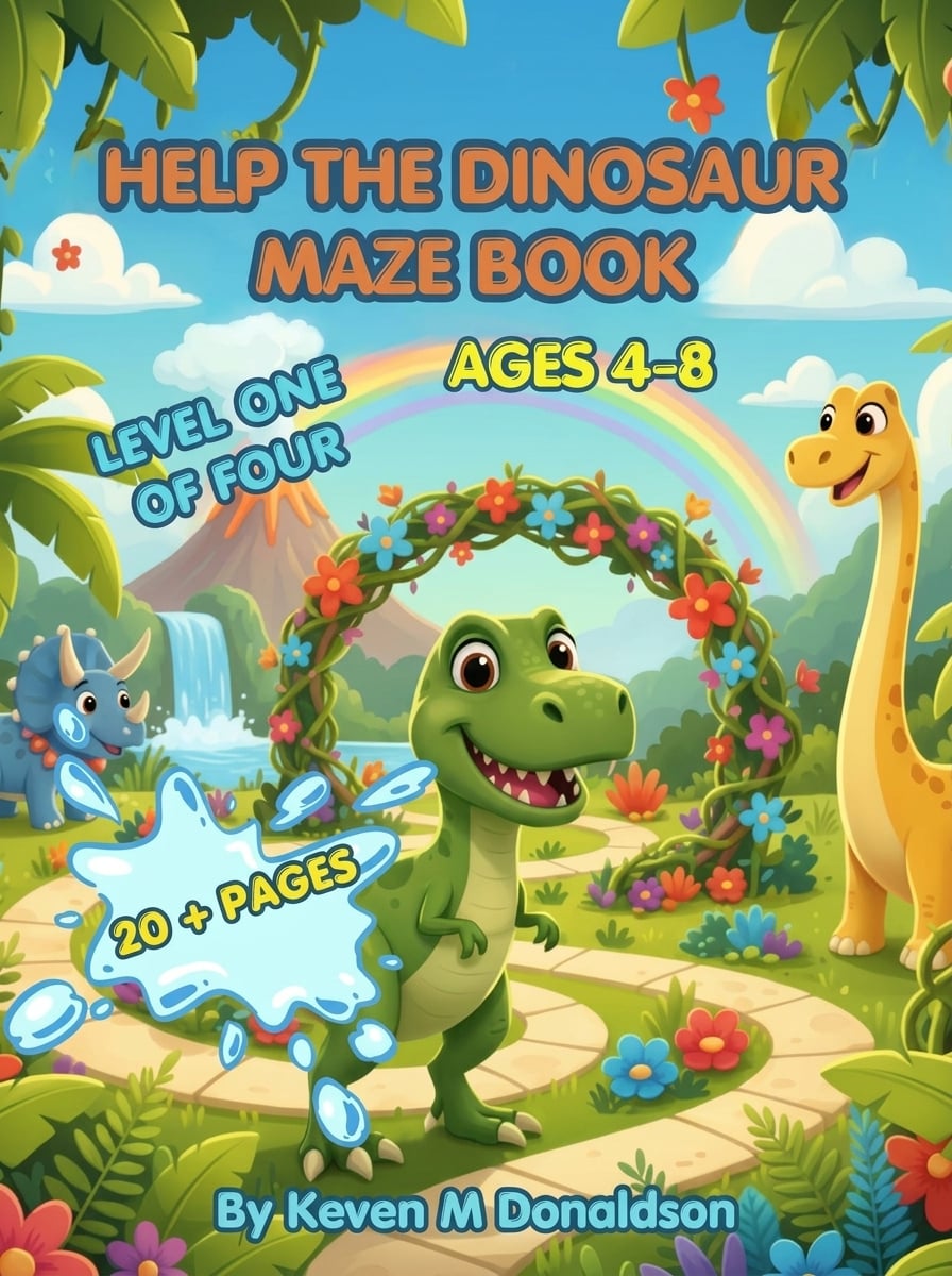 Help the Dinosaur Maze Book