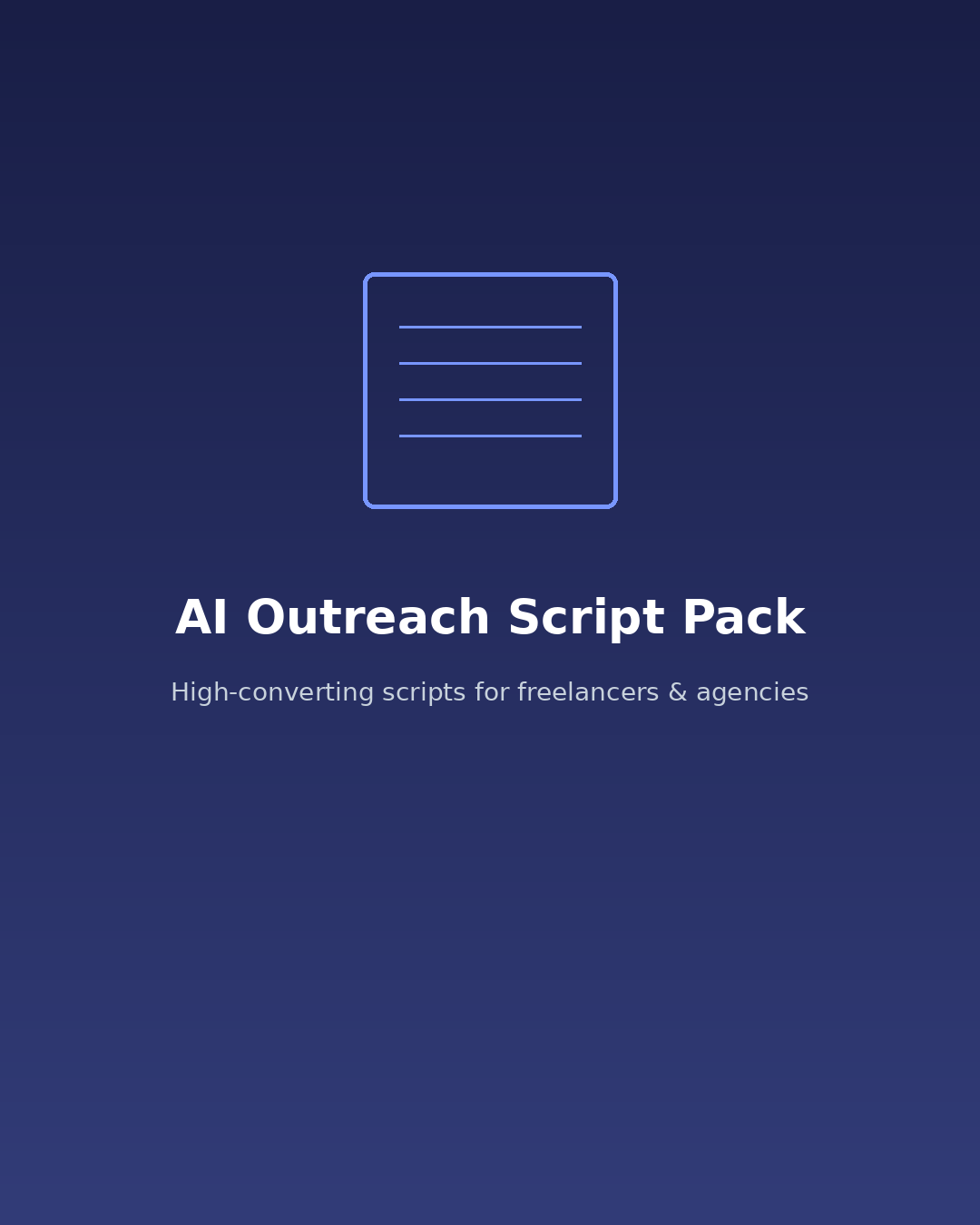 AI Outreach Script Pack