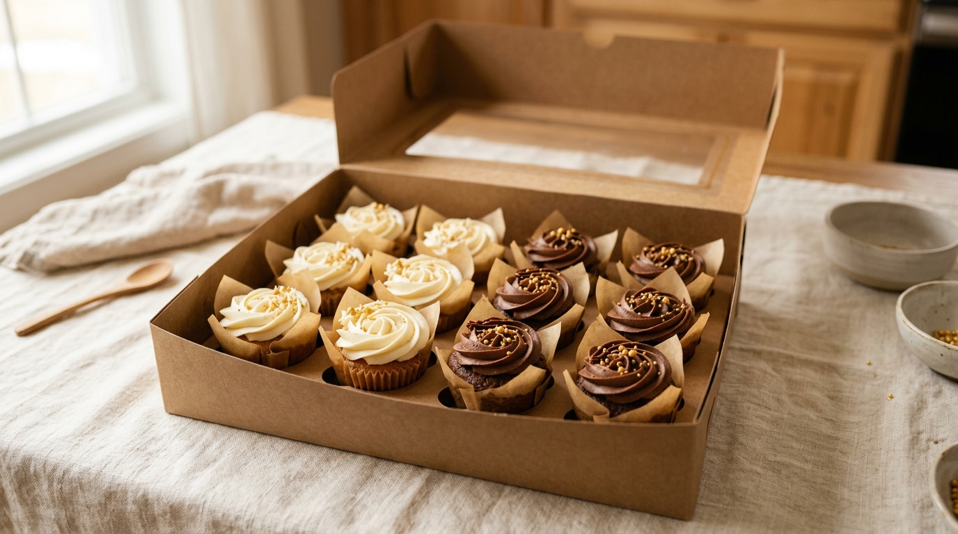 Homemade Cupcake Box