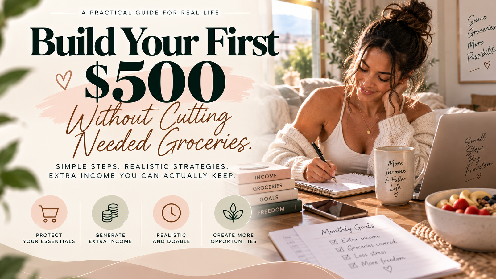 Build Your First $500 Without Cutting Needed Groceries
