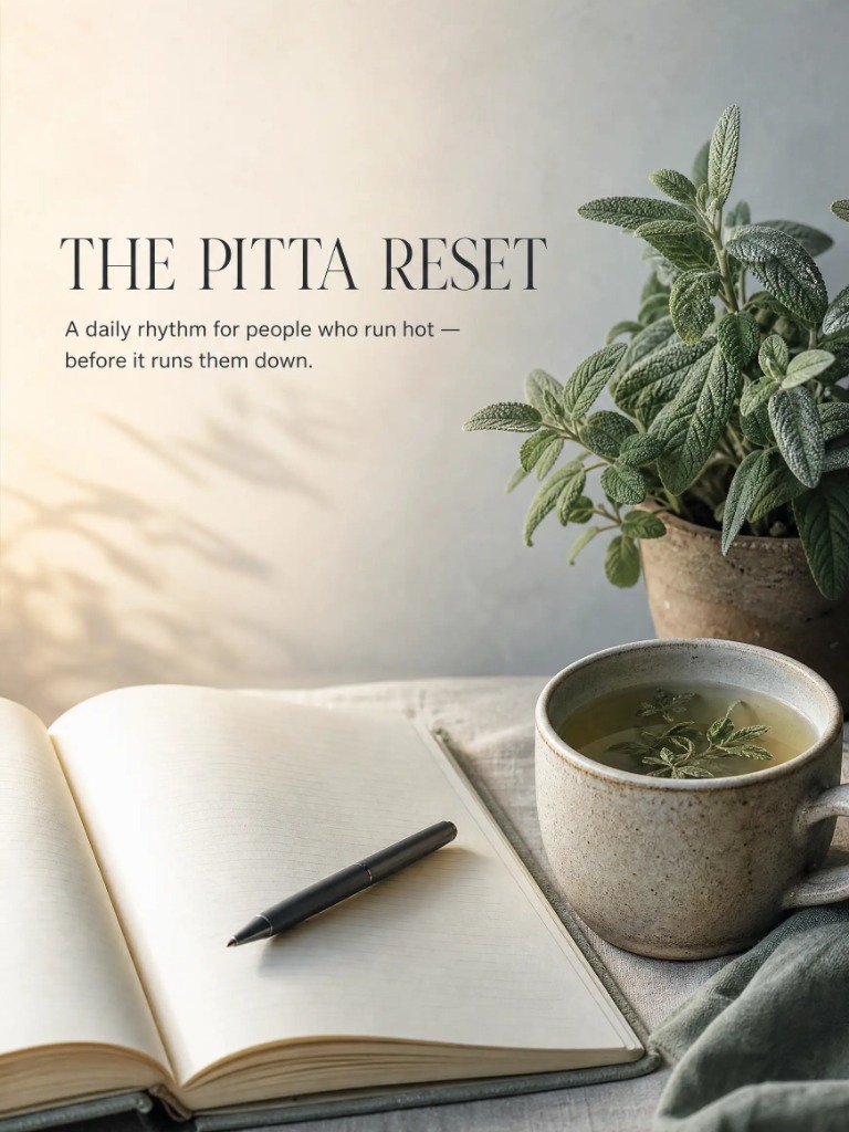 The Pitta Reset: A Daily Rhythm Guide for Run-Hot People