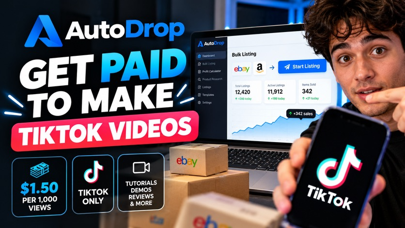 AutoDrop UGC Campaign on TikTok