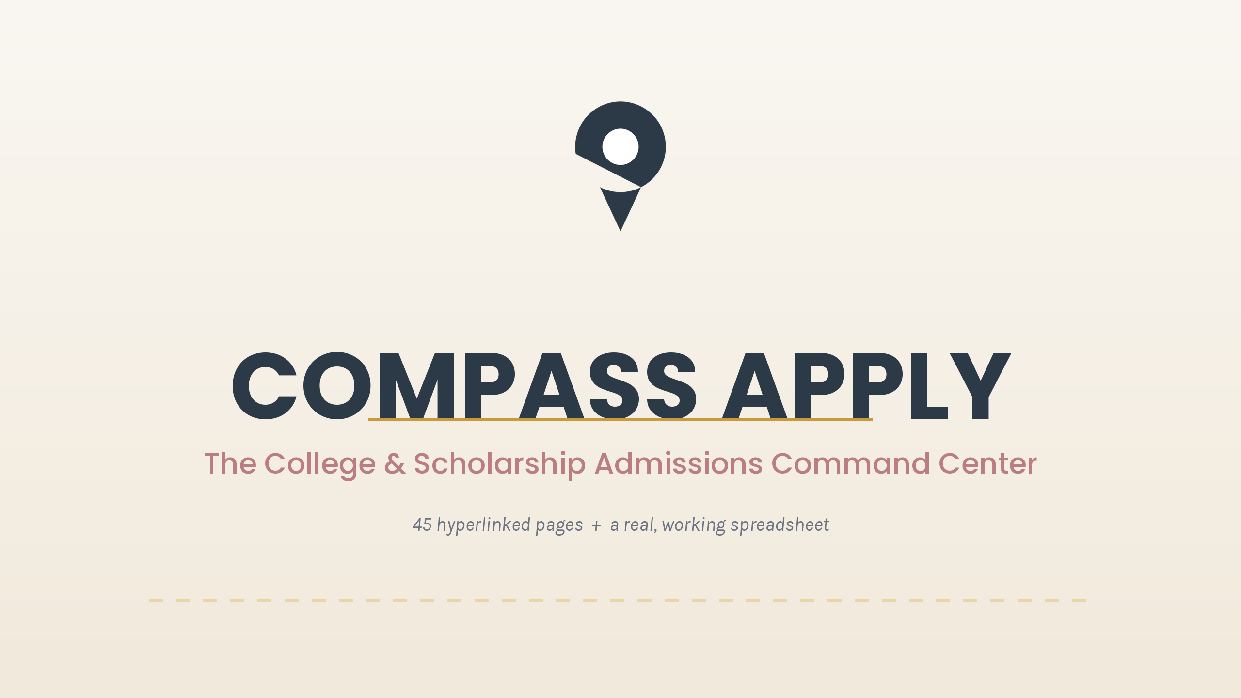 Compass Apply — College & Scholarship Application Planner
