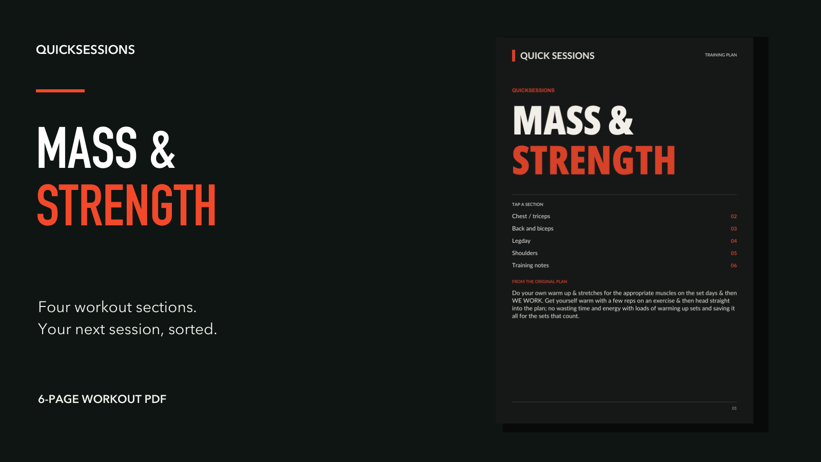 Mass & Strength