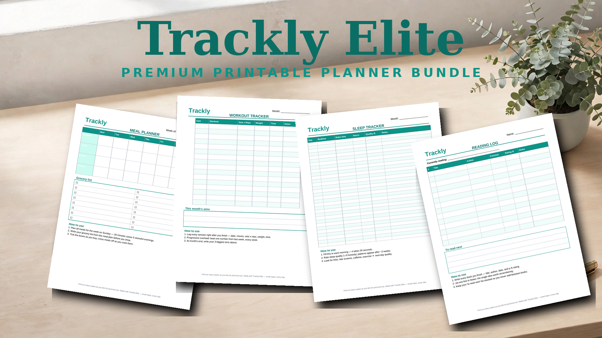 Trackly Elite - Planners That Actually Get Used