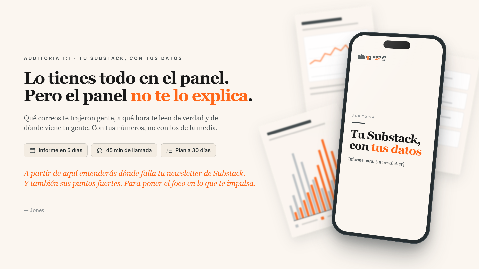 Auditoría completa de tu Substack