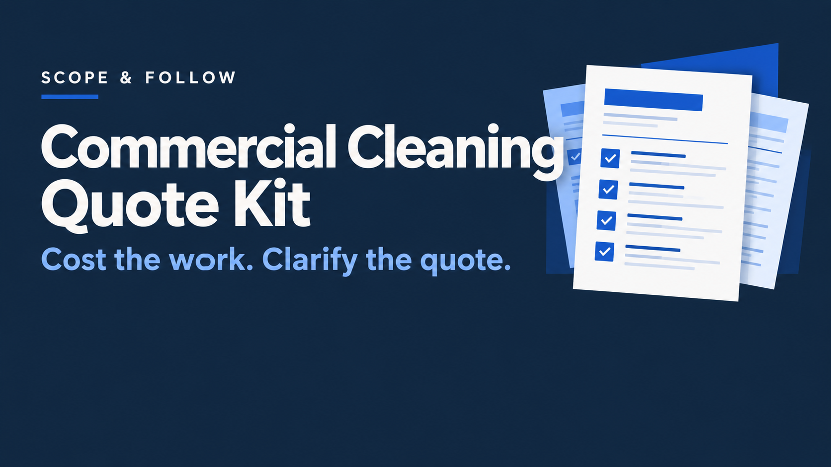 Commercial Cleaning Quote Kit