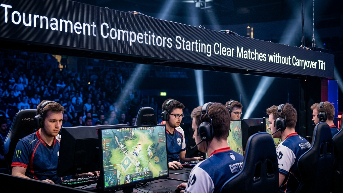 Tournament Competitors Starting Clear Matches without Carryover Tilt