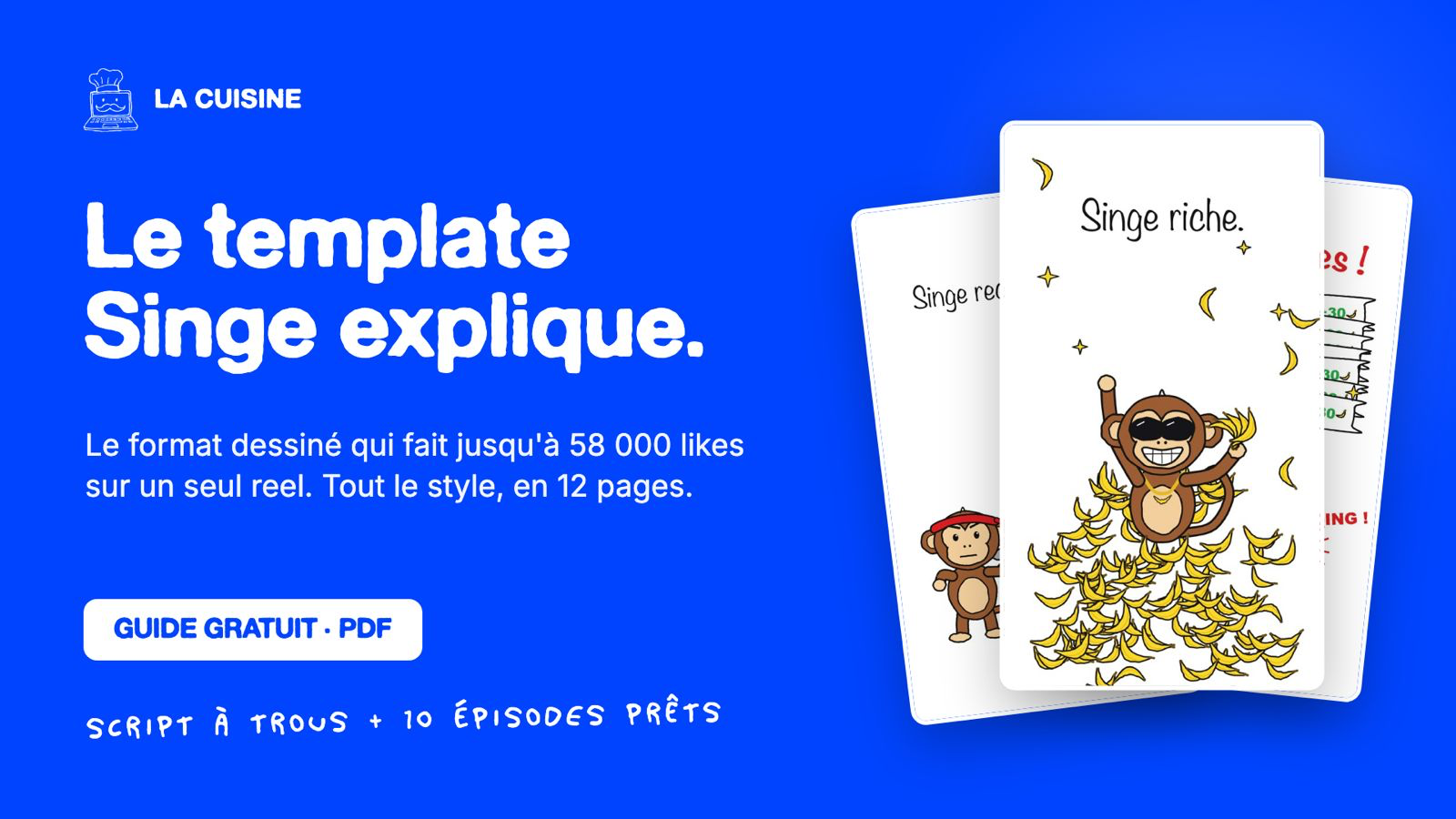 Guide Singe explique : le template pour faire des vidéos dessinées virales