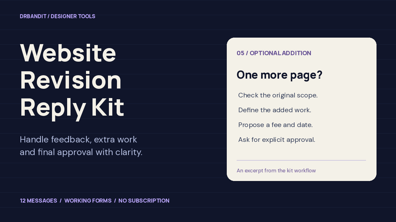 Website Revision Reply Kit