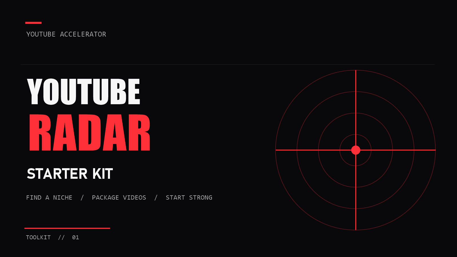 YouTube Radar | Starter Kit
