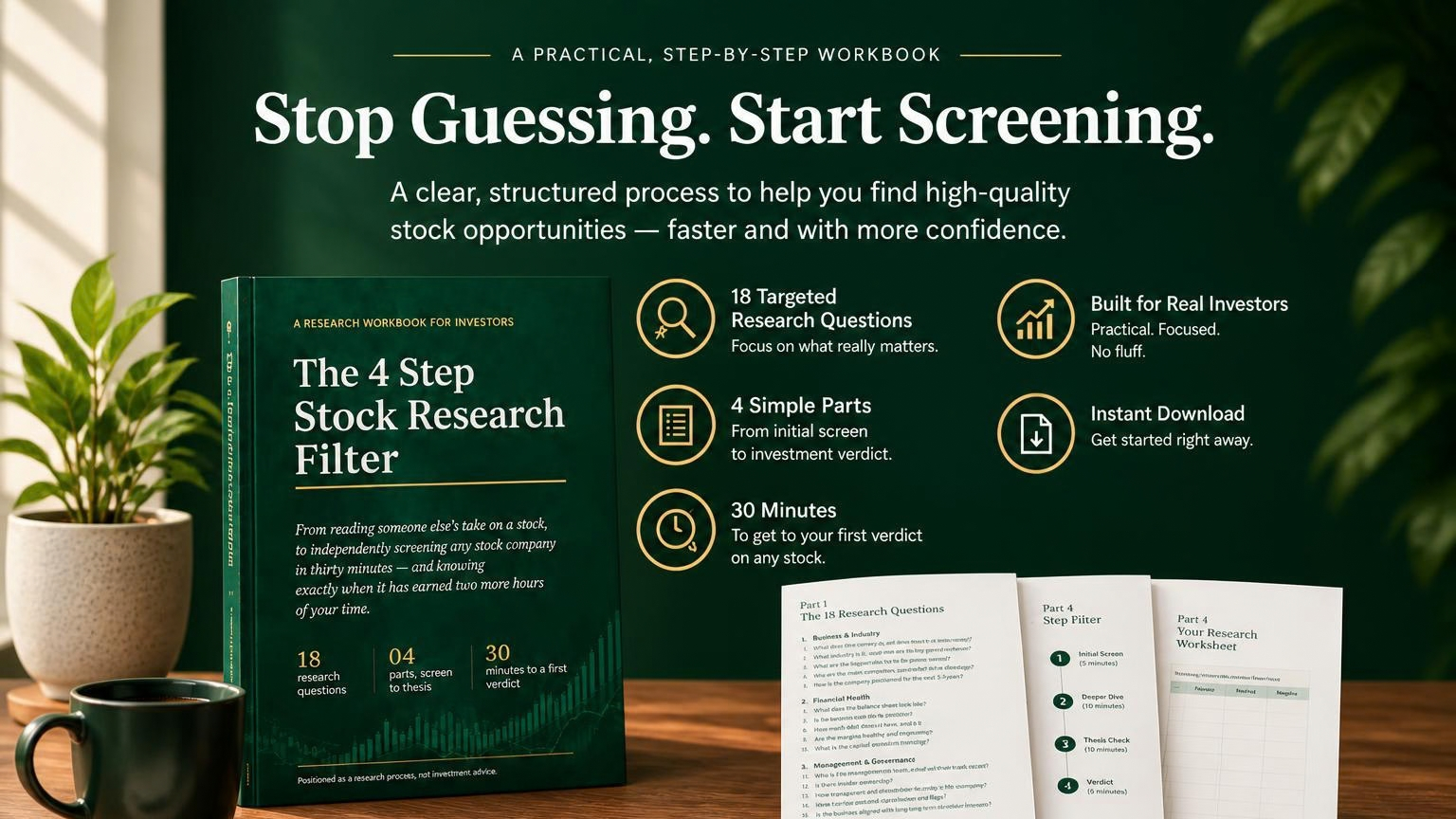 4 Step Stock Research Filter Toolkit