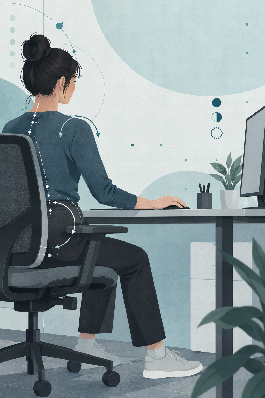 Service Desk Analysts Working Through Shifts Without Back Stiffness