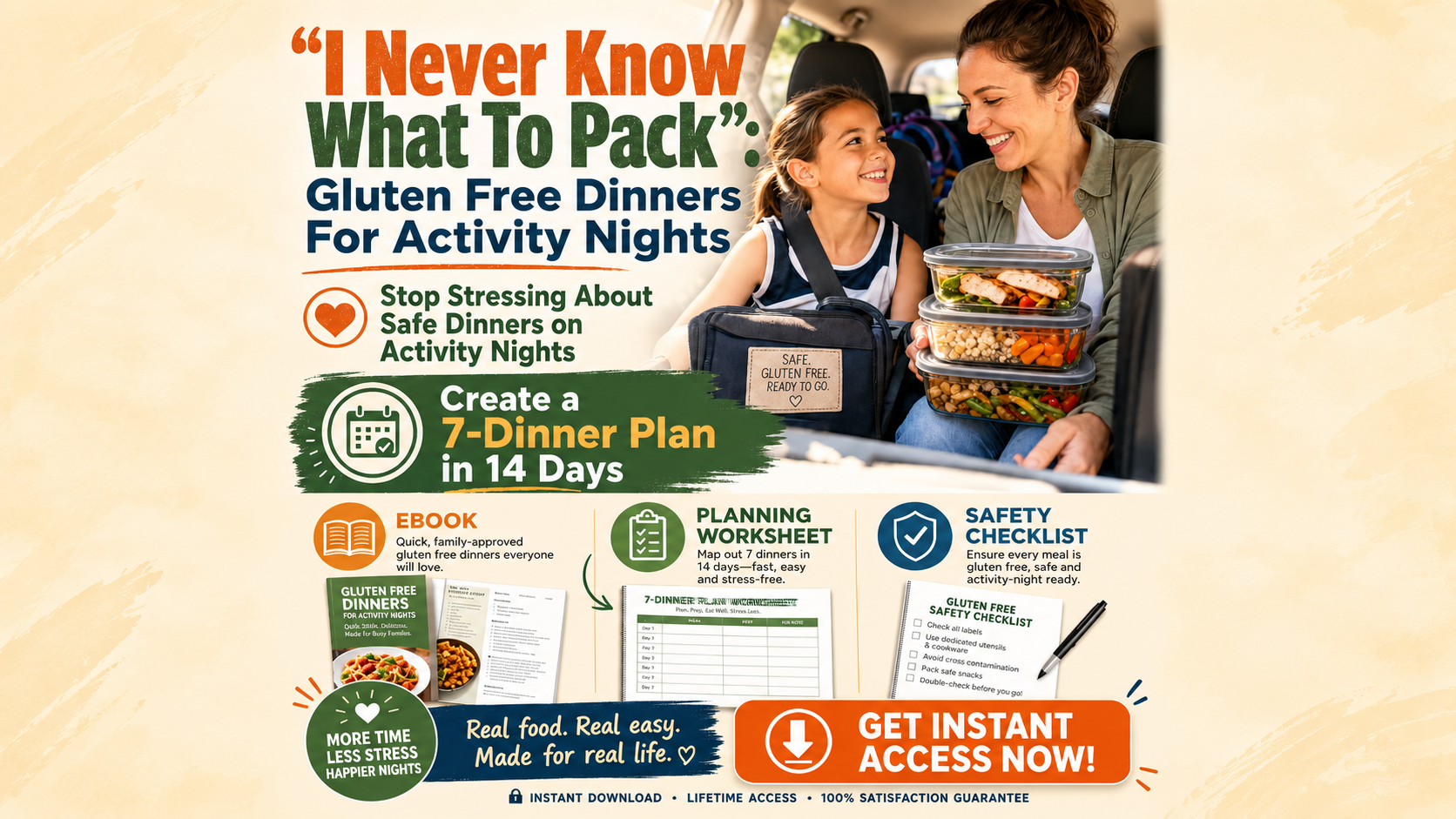 "I Never Know what to make ": Gluten Free Dinner for Activity Nights.