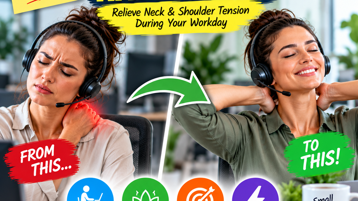 Desk-Ready Neck Relief for Phone Support Agents