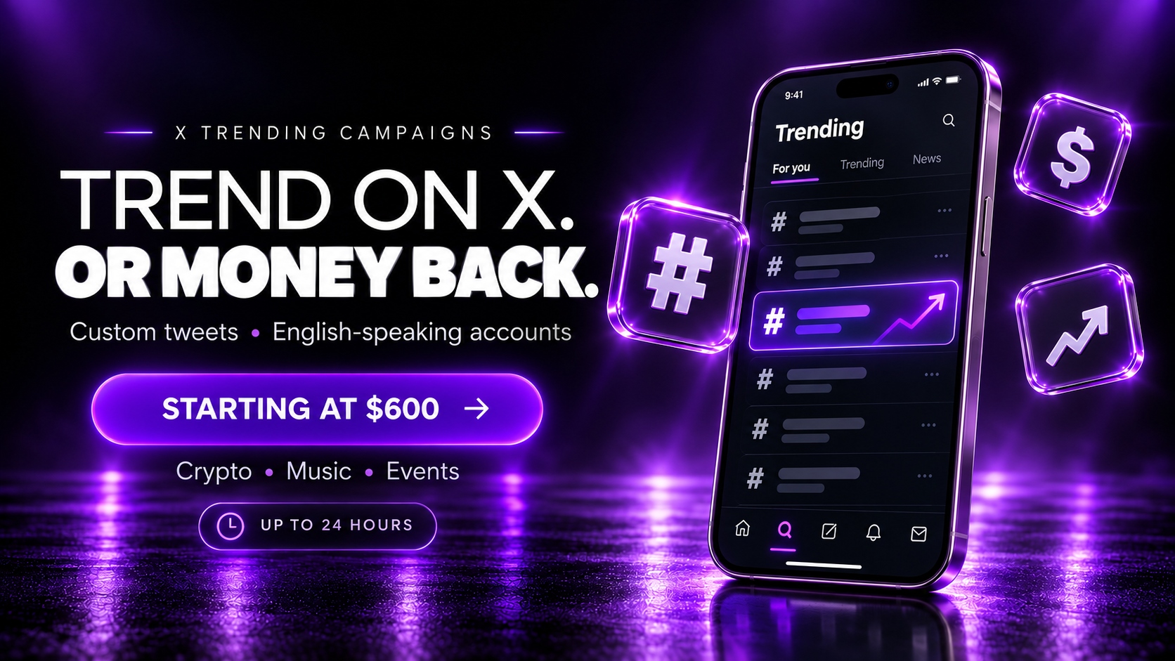 X Trending Hashtag Campaign