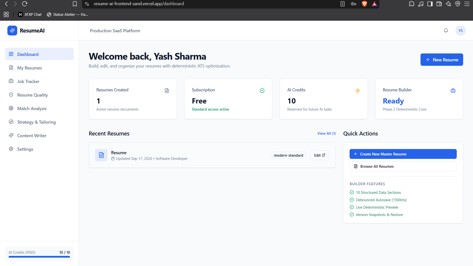 ResumeAI Pro