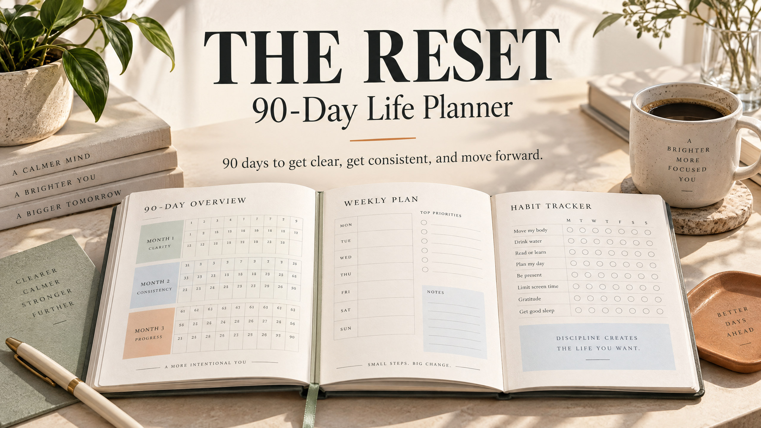 THE RESET — 90-Day Life Planner