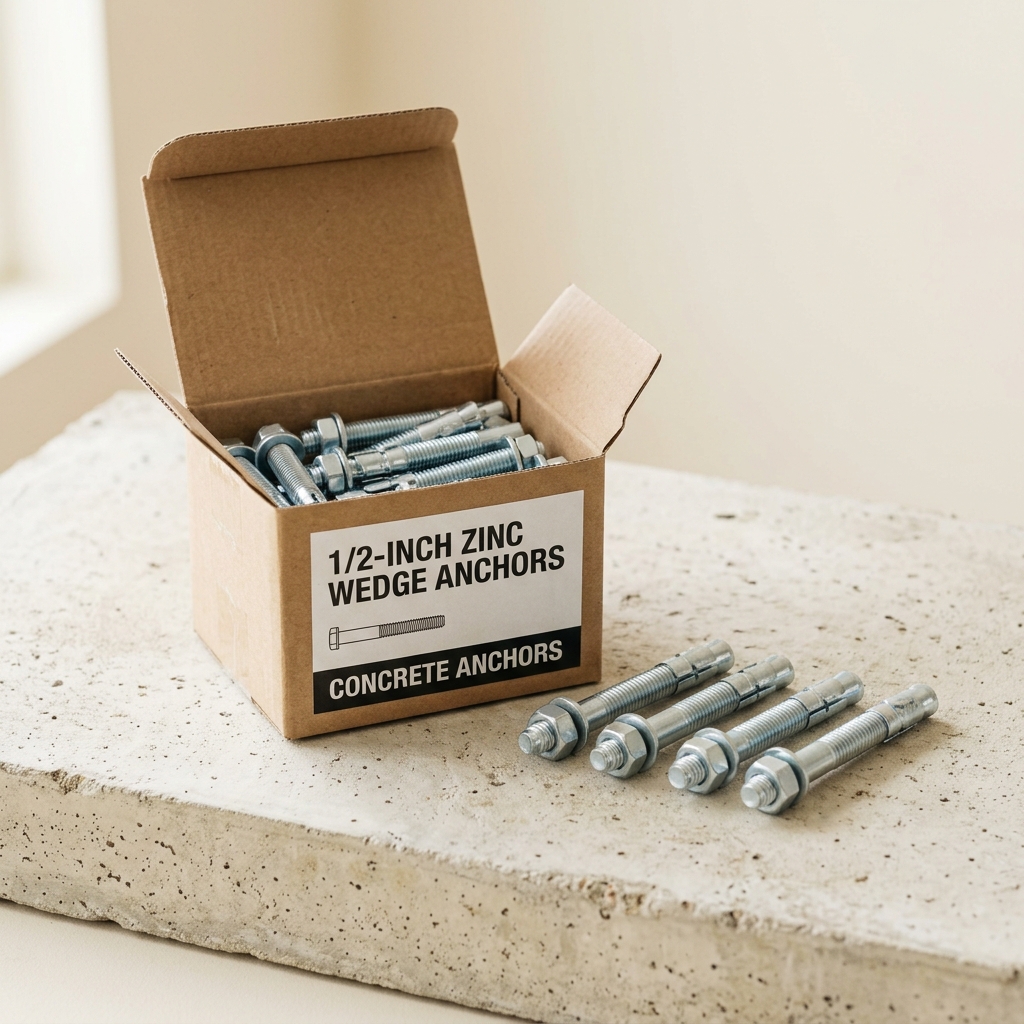 1/2" Wedge Anchors, 50-count