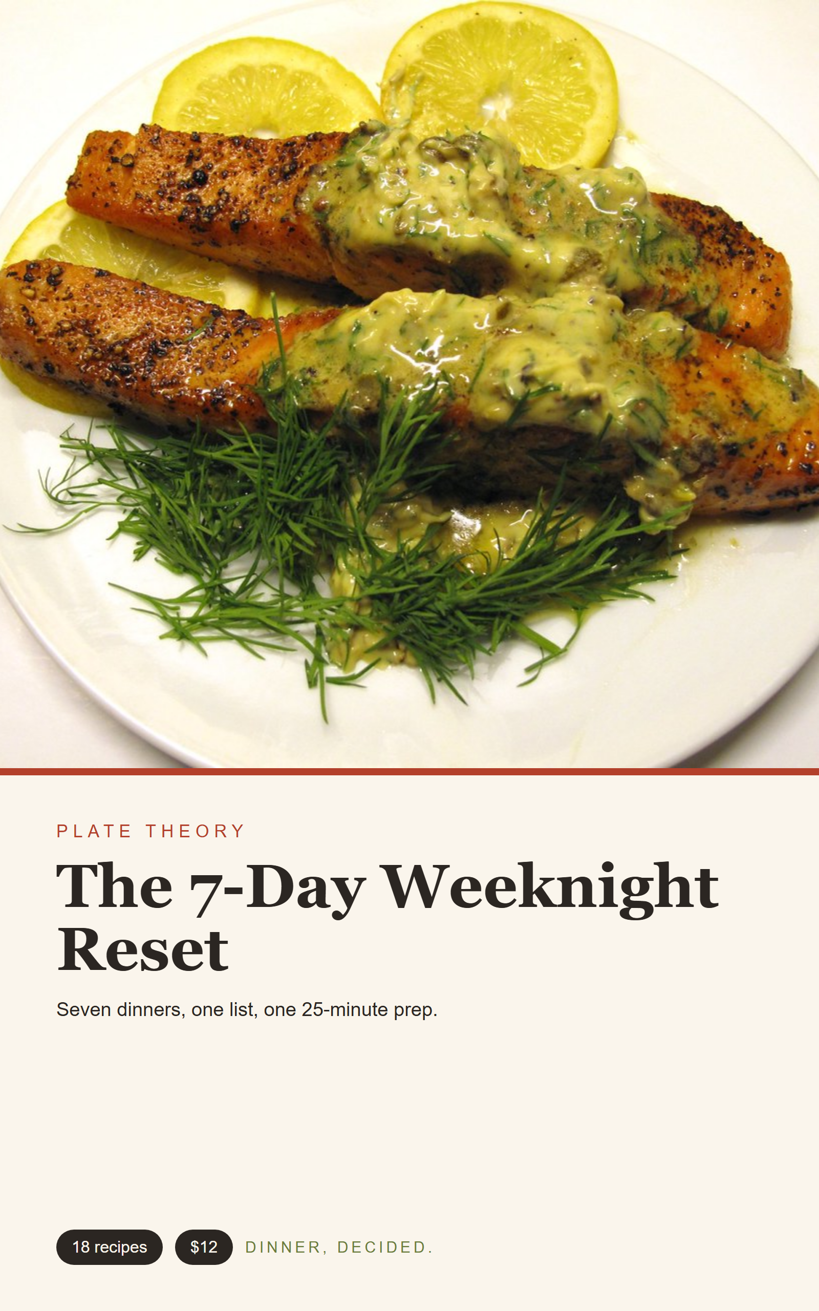 The 7-Day Weeknight Reset