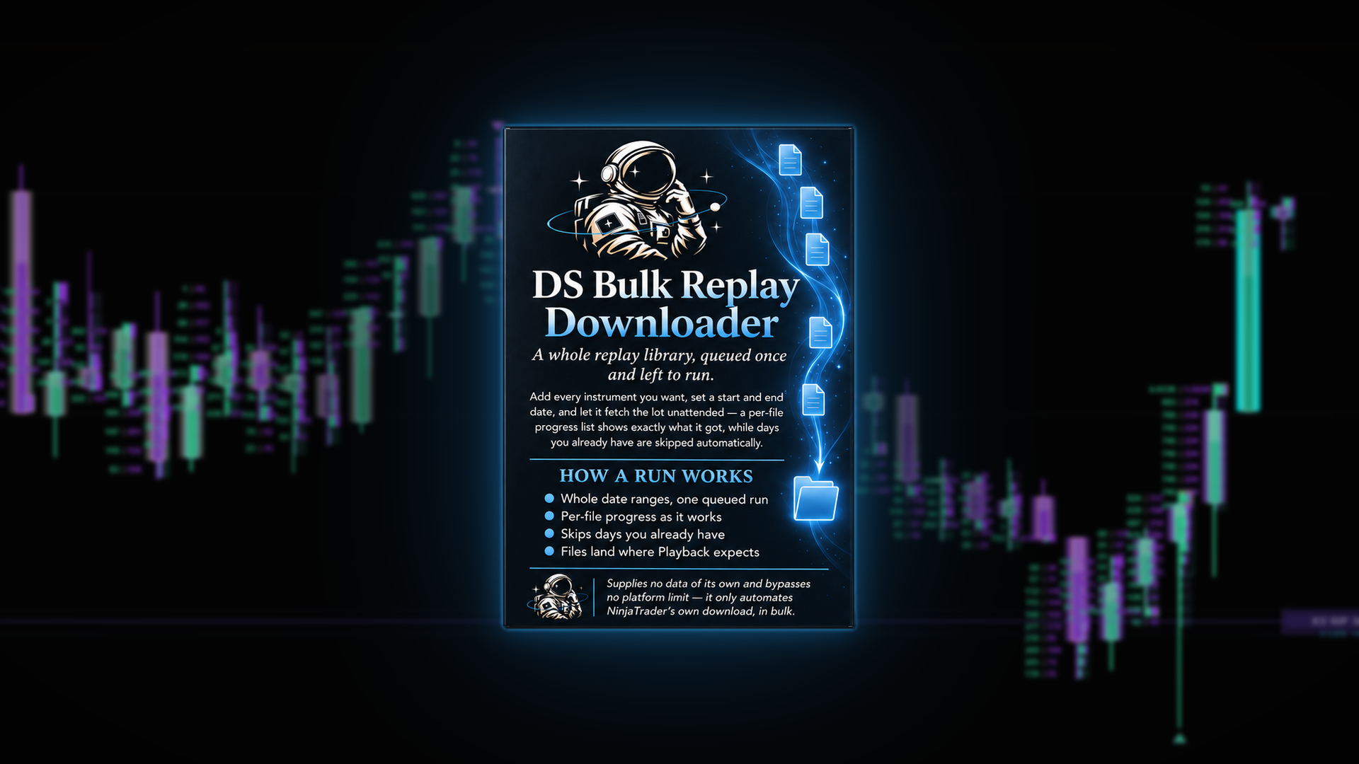 DS Bulk Replay Downloader ✦ Bulk Replay Data · NinjaTrader 8
