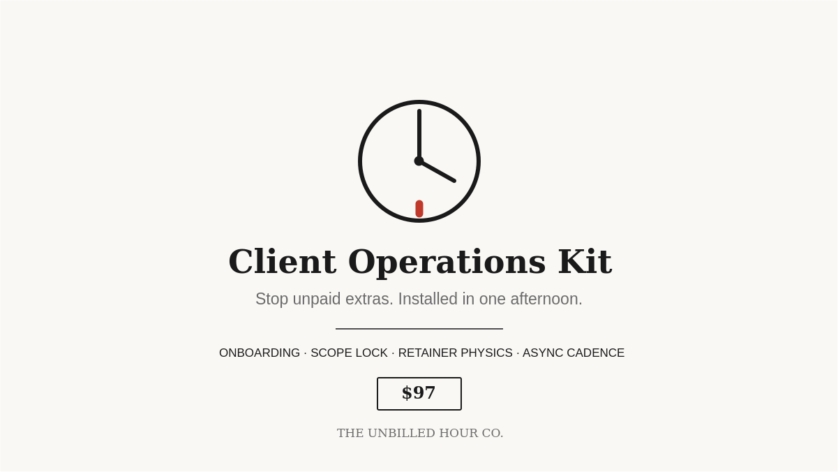 Client Operations Kit