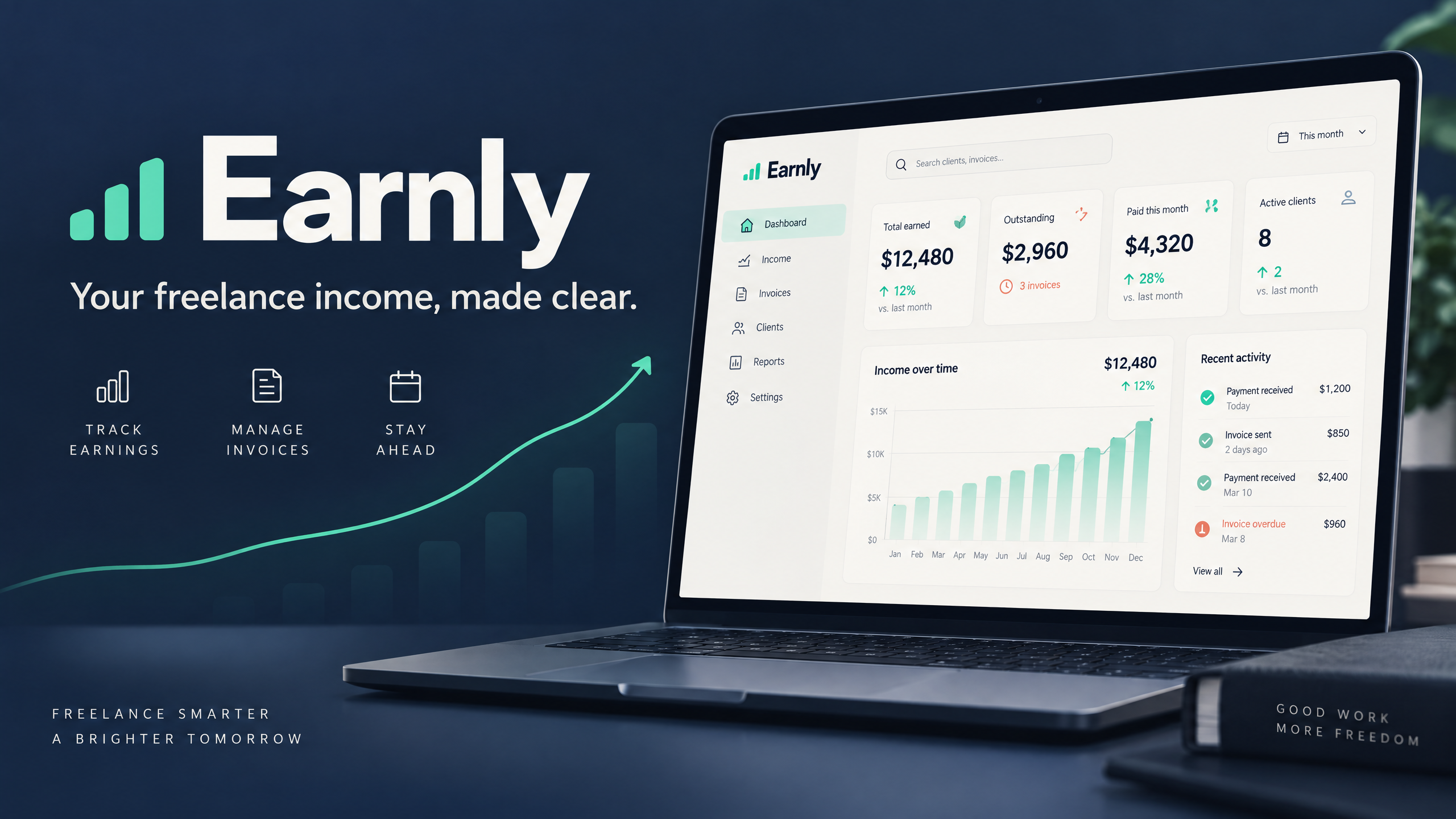 Earnly — Freelancer Earnings Dashboard