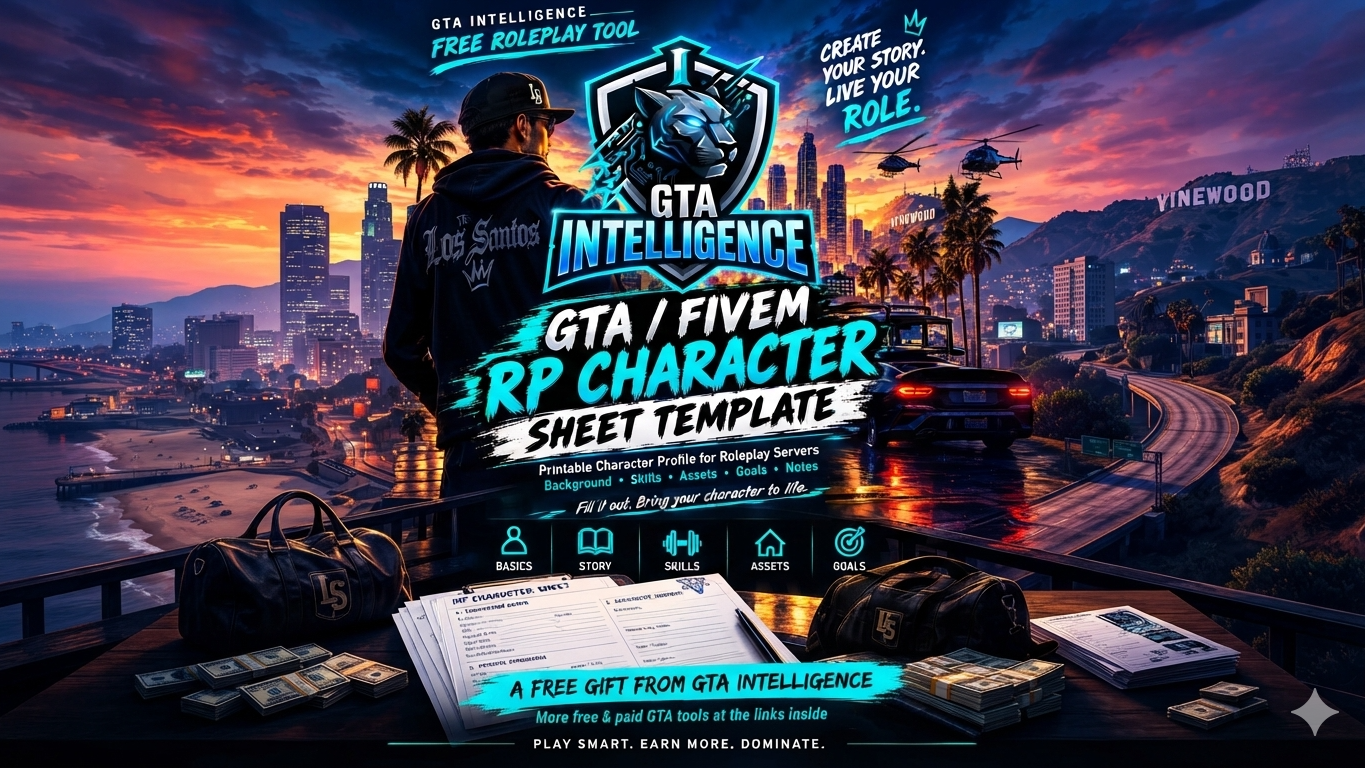 GTA RP Character Sheet Template — FREE Guide
