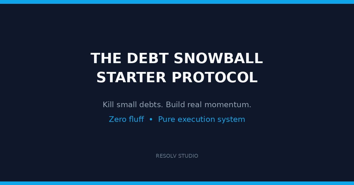 The Debt Snowball Starter Protocol