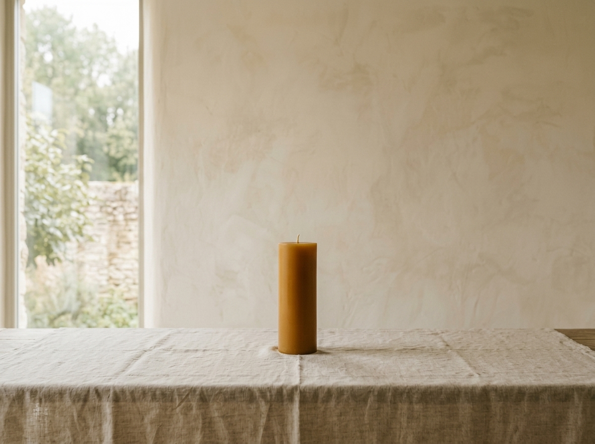 Beeswax Pillar Candle