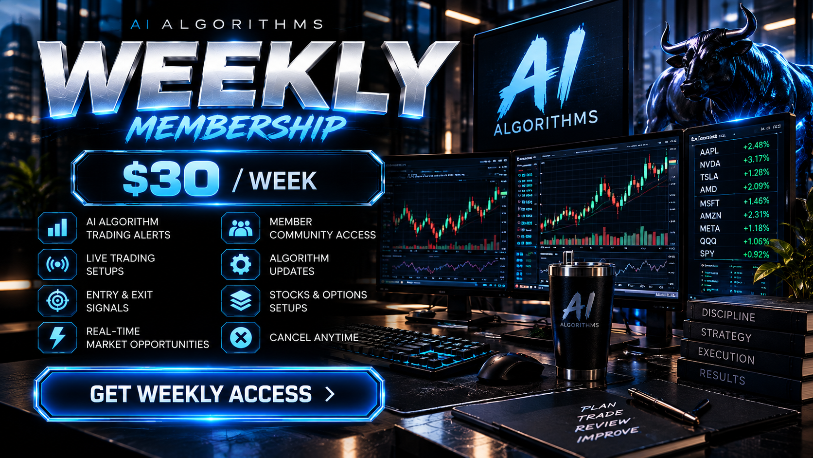 AI Algorithms Live Trading