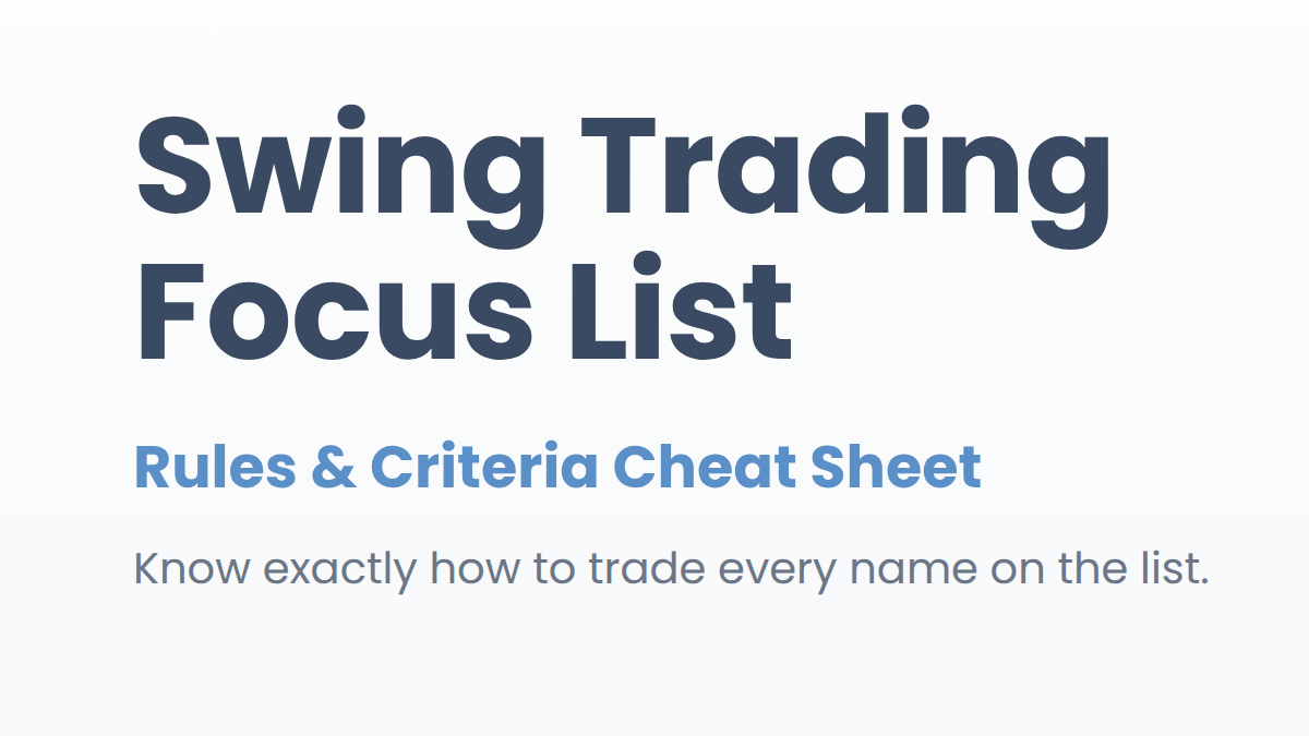 Focus List Trading Package