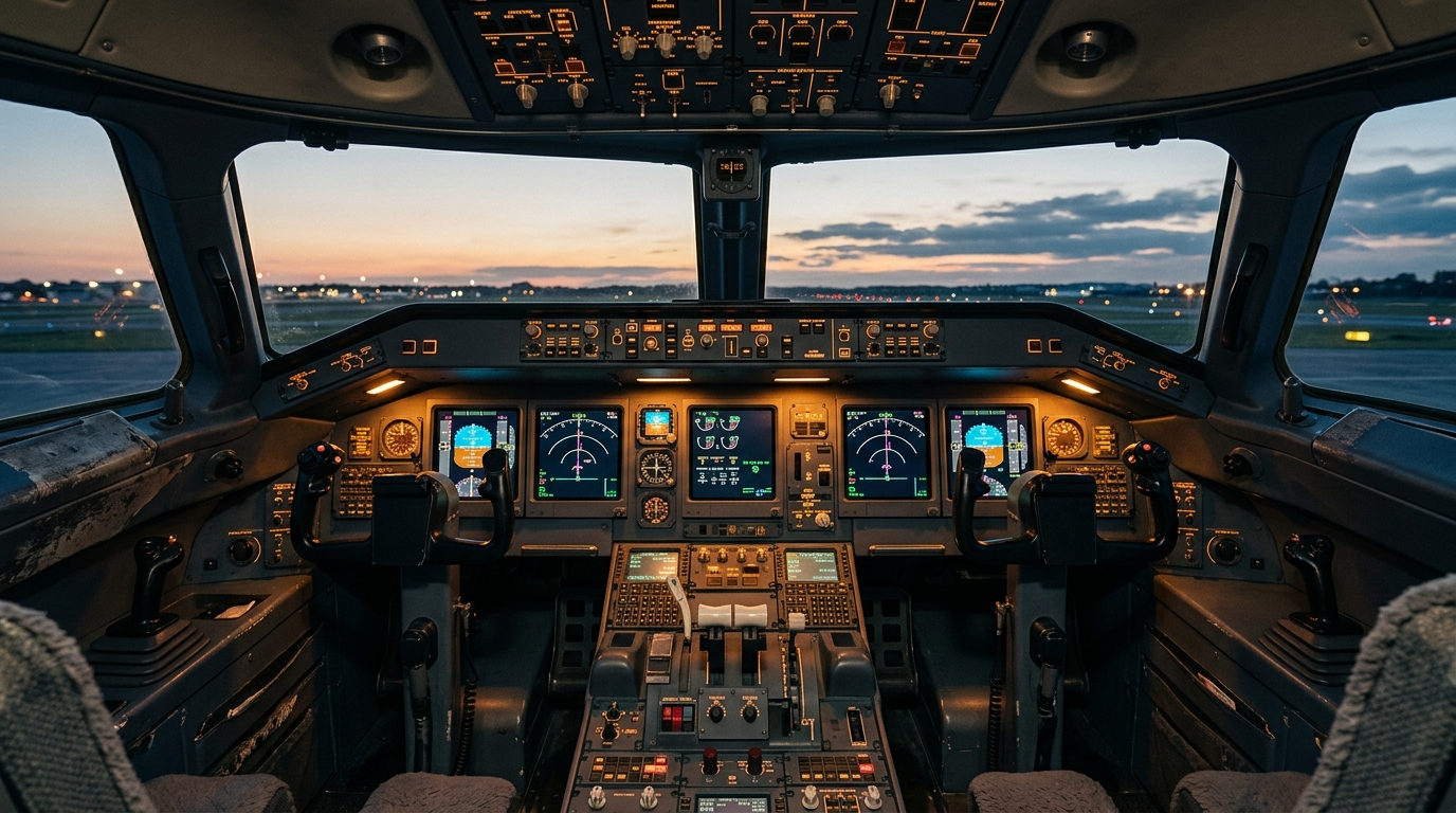 ERJ145 cockpit