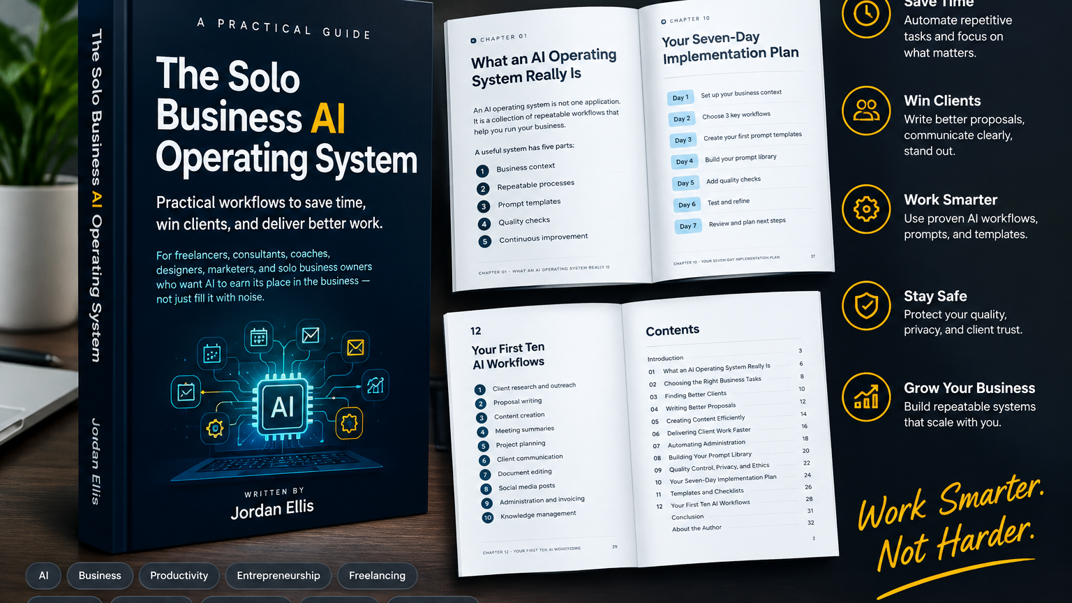 the solo business AI operating system - Practical AI workflows forFreelancer 