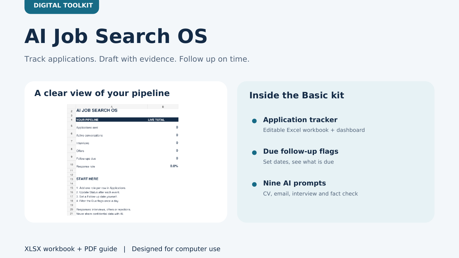 AI Job Search OS | Job Application Tracker + AI Guide